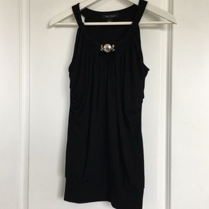 WHBM Metal Design Halter Party Tank Top